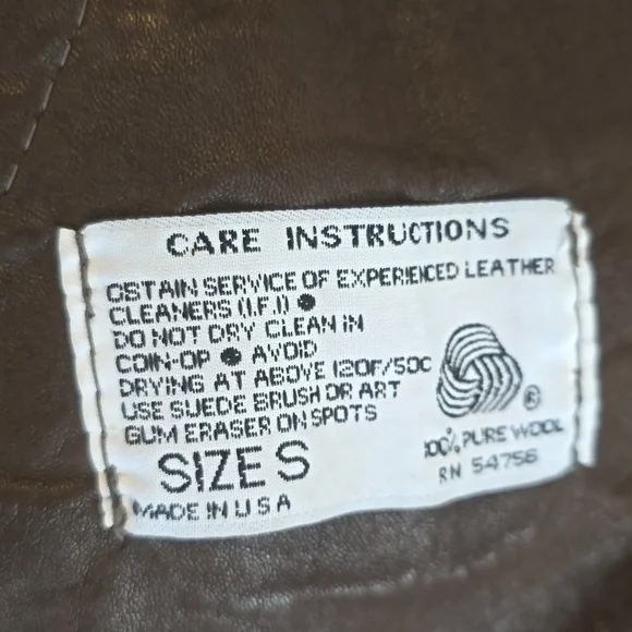 Sawyer Of Napa Genuine Shearling Coat - Vintage